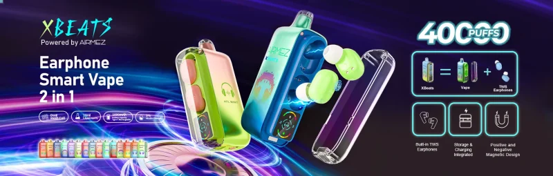 Airmez Xbeat 40000 – Vape med TWS Hörlurar 40K Puffar - Bild 5