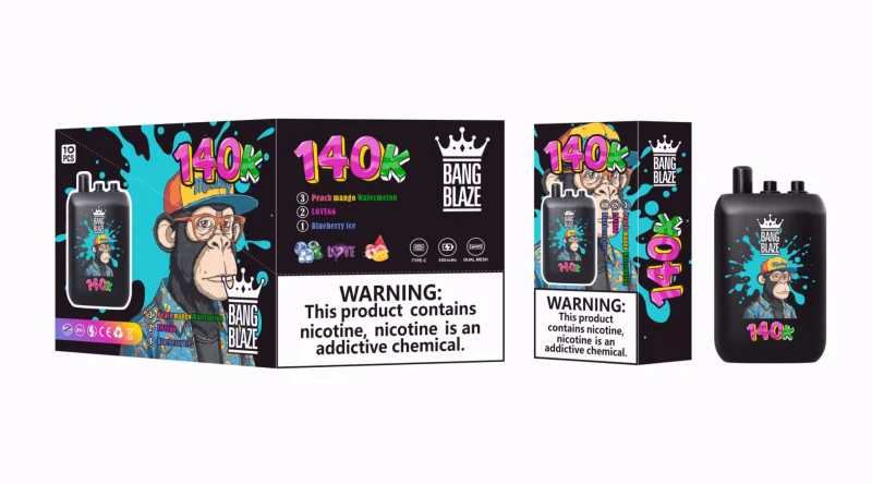 Bang Blaze 140000-140K Puffar Blueberry ice&LOVE66&Peach mango Watermelon