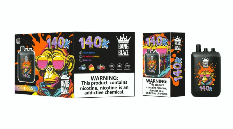 Bang Blaze 140000-140K Puffar Grape lce&Strawberry mango&mixed berries