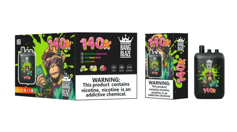 Bang Blaze 140000-140K Puffar Lemon lime&Aloe Mango Melon&Watermelon dragon fruit