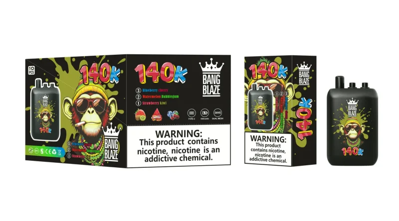 Bang Blaze 140000-140K Puffar Strawberry kiwi&Watermelon Bubblegum&Blueberry cherry