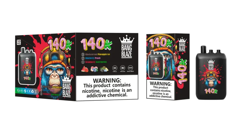 Bang Blaze 140000-140K Puffar Strawberry watermelon&Blueberry Peach&Blackcurrant Pineapple ice
