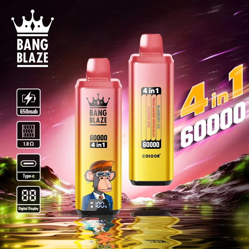 Bang Blaze 60000-60K Puffar 4-i-1 Flavors Vape-blueberry-ice-peach-mango-watermelon-passion-kiss-melon-apple.jpg