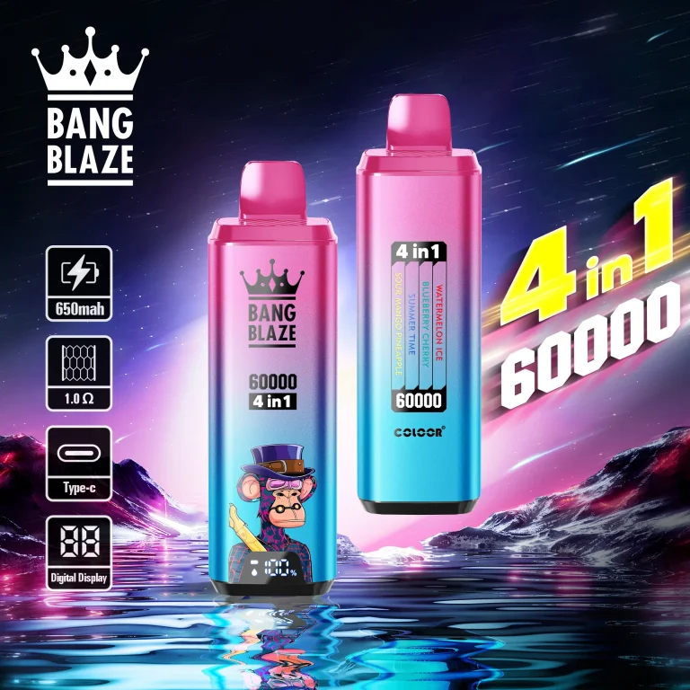 Bang Blaze 60000-60K Puffar 4-i-1 Flavors Vape-watermelon-ice-blueberry-cherry-summer-time-sour-mango-pineapple.jpg