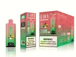 Bang King 200000 – 200K Puffar 8-i-1 Flavors - Double AppleMango PeachStrawberry WatermelonStrawberry Vanilla Coke