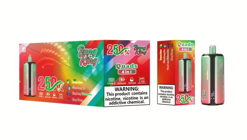 Bang King 250000 - 250K Puffar - Lemon Lime Strawberry Ice Raspberry Watermelon Fizy Cherry