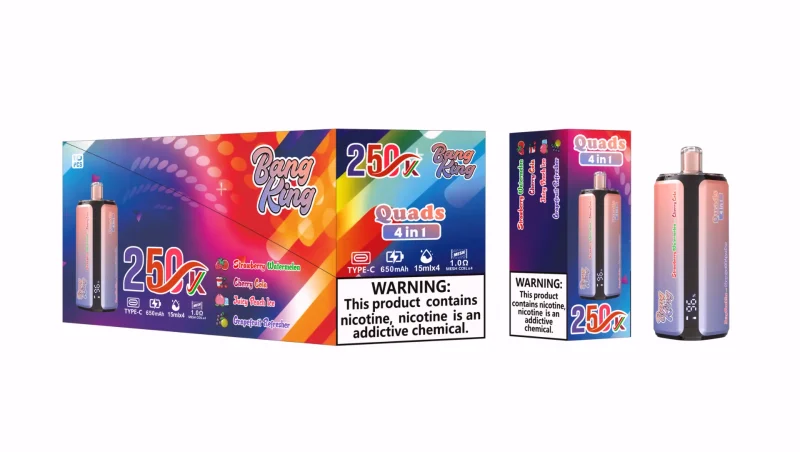 Bang King 250000 - 250K Puffar -Strawberry Watermelon Cherry Cola Juicy Peach Ice Grapefruit Refresher