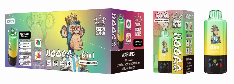 Bang Leader 110000 – 110K svapate - Ghiaccio alla Fragola & Pesca Limone & Kiwi Frutto della Passione Guava (2)