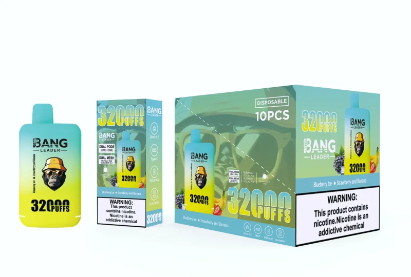 Bang Leader 32000 – 32K Puffar - Blueberry Ice & Strawberry Banana (2)