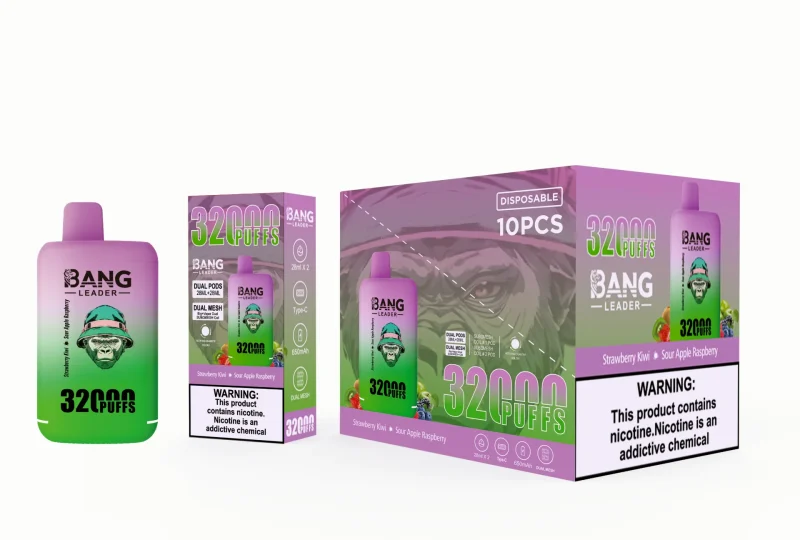 Bang Leader 32000 – 32K Puffar - Strawberry Kiwi & Sour Apple Raspberry (2)