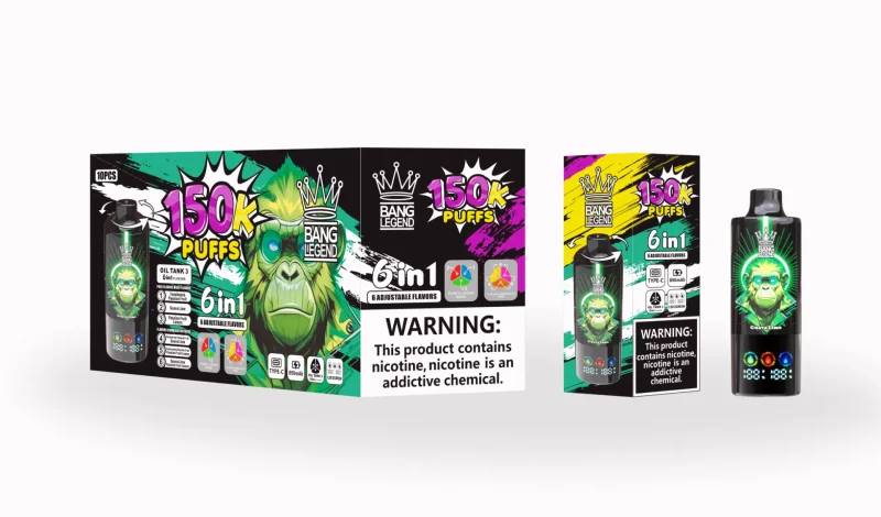 Bang Legend 150000 - 150K Puffar 5-i-1 Flavors Vape - Fassionate Guava Lime Passion Fruit Lemon Guava Lime Passion Fruit Lemon