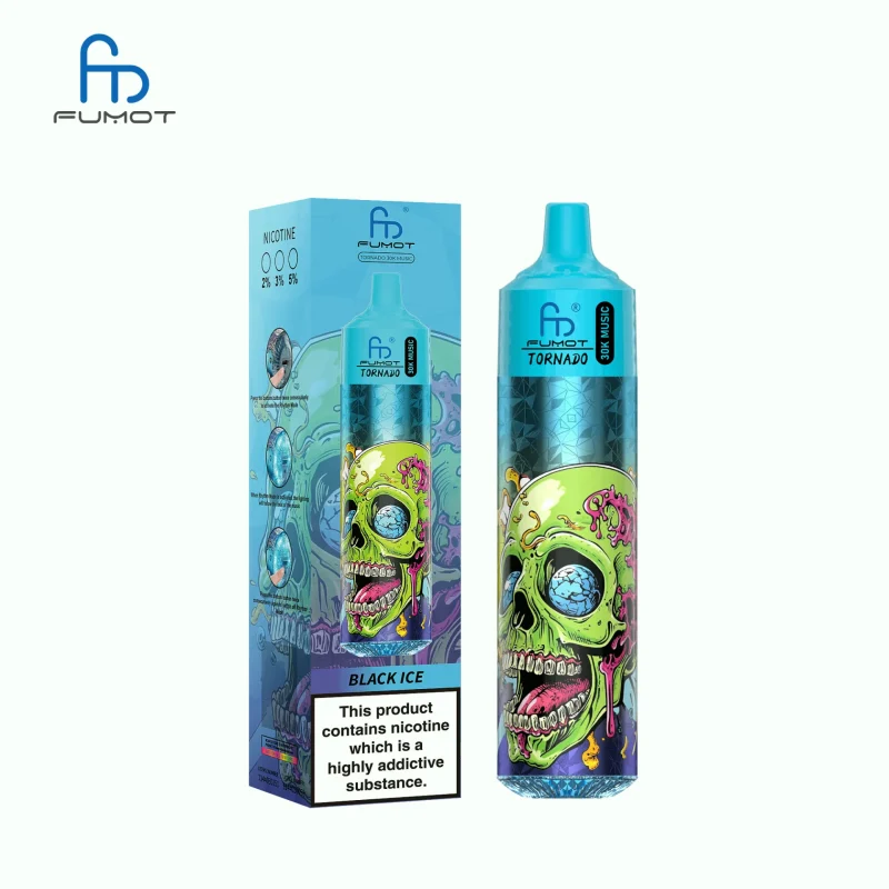 Fumot Tornado 30k Music - 30K Puffar Vape - Black Ice (4)