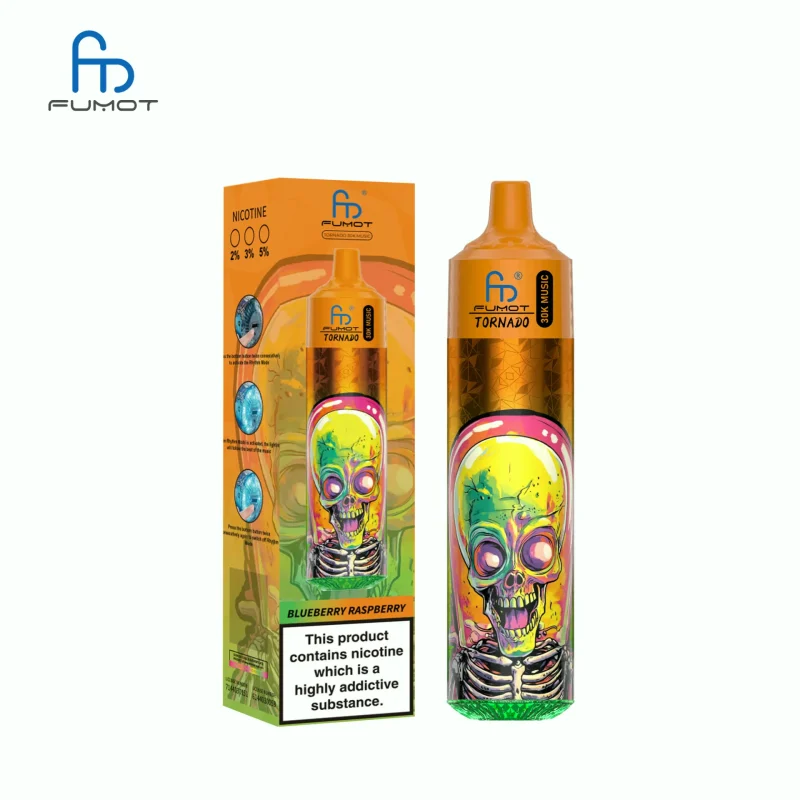 Fumot Tornado 30k Music - 30K Puffar Vape - Blueberry Raspberry (4)