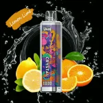 Uwin Crystal 10000 Puffar (10000 puffar) Lemon Lime 2% eller 5% nikotin uppladdningsbar engångsvape 650mAh mesh coil RGB lights 18ml Type-C EU lager