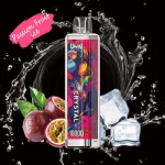 Uwin Crystal 10000 Puffar (10000 puffar) Passion Fruit Ice 2% eller 5% nikotin uppladdningsbar engångsvape 650mAh mesh coil RGB lights 18ml Type-C EU lager