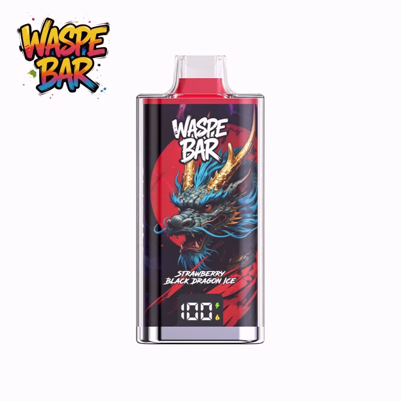 Waspe Bar 60000 - 60K Puffar Vape-Strawberry Black Dragon Ice
