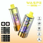 Waspe Crystal 180K-180K Puffar Vape - BLUE RAZZLEMONADE & CHERRY LEMON & BLUEBERRY ICE & WATERMELON PEACH (2)