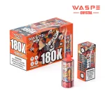 Waspe Crystal 180K-180K Puffar Vape - MELON PASSION FRUIT & SOUR MANGO PINEAPPLE & BANANA TOFFEE CANDY & STRAWBERRYBERRY