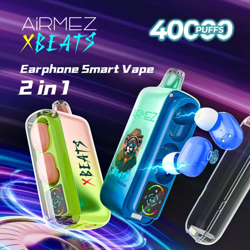 Airmez Xbeat 40000 – Vape med TWS Hörlurar 40K Puffar - Bild 3