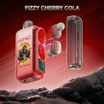 Airmez Xbeat 40000 40K Puffar (40000 puffar) Fizzy Cherry Cola 2% nikotin 2-in-1 TWS earbuds uppladdningsbar engångsvape 20ml 1000mAh