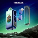 Airmez Xbeat 40000 40K Puffar (40000 puffar) Mr Blue 2% nikotin 2-in-1 TWS earbuds uppladdningsbar engångsvape 20ml 1000mAh