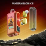 Airmez Xbeat 40000 40K Puffar (40000 puffar) Watermelon Ice 5% nikotin 2-in-1 TWS earbuds uppladdningsbar engångsvape 20ml 1000mAh