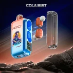 Airmez Xbeat 40000 40K Puffar (40000 puffar) Cola Mint 2% nikotin 2-in-1 TWS earbuds uppladdningsbar engångsvape 20ml 1000mAh