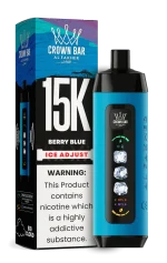 Al Fakher 15000 Ice Adjust 15000 Puffar (15000 puffar) Berry Blue 0.5% nikotin uppladdningsbar engångsvape 850mAh dual mesh coil digital display ice adjust 22ml EU lager