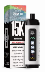 Al Fakher 15000 Ice Adjust 15000 Puffar (15000 puffar) Lush Ice 0.5% nikotin uppladdningsbar engångsvape 850mAh dual mesh coil digital display ice adjust 22ml EU lager