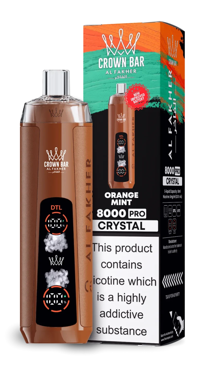 AL Fakher 8000 Crystal – 8000 Puffar Vape 18ml Dual Mesh - Bild 13