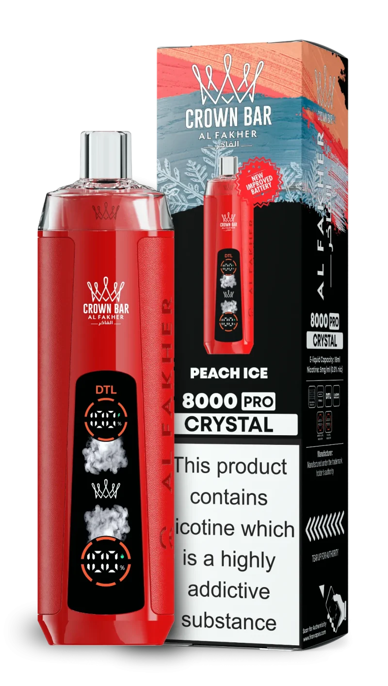 AL Fakher 8000 Crystal – 8000 Puffar Vape 18ml Dual Mesh - Bild 12