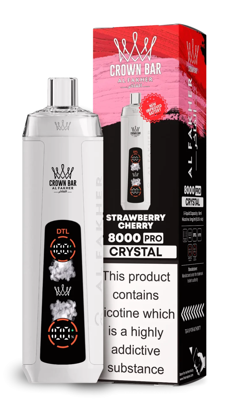 AL Fakher 8000 Crystal – 8000 Puffar Vape 18ml Dual Mesh - Bild 8