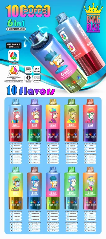 bang-blaze-100k-puffar-Puff flavors list