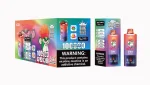 Bang Blaze 100K Puffar (100000 puffar) Grape Ice & Mango Peach & Blueberry Watermelon 3-i-1 uppladdningsbar engångsvape 850mAh triple mesh coil LED screen