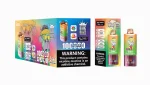 Bang Blaze 100K Puffar (100000 puffar) Peach Ice & Blackcurrant Pineapple Ice & Green Apple Kiwi 3-i-1 uppladdningsbar engångsvape 850mAh triple mesh coil LED screen