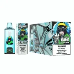 Bang Box 200K Puffar (200000 puffar) Mint Ice + Blueberry Raspberry Ice + Grape Ice + Nerdz Candy 8-i-1 uppladdningsbar engångsvape 850mAh smart display 40ml mesh coil EU lager