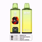 Bang Box 200K Puffar (200000 puffar) Pineapple Ice + Sour Mango Pineapple + Peach Ice + Pineapple Lemonade 8-i-1 uppladdningsbar engångsvape 850mAh smart display 40ml mesh coil EU lager