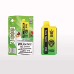 Bang King 30000 30K Puffar (30000 puffar) Red Bull & Watermelon Bubble Candy 2-i-1 uppladdningsbar engångsvape 550mAh LCD digital display 36ml dual pod 1.0Ω mesh coil EU lager