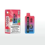 Bang King 30000 30K Puffar (30000 puffar) Watermelon Ice & Blueberry Mint 2-i-1 uppladdningsbar engångsvape 550mAh LCD digital display 36ml dual pod 1.0Ω mesh coil EU lager