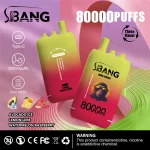 Bang Leader 80000 80K Puffar (80000 puffar) Avocado Ice + Lemon Lime + Watermelon Raspberry 3-i-1 uppladdningsbar engångsvape 850mAh 78ml 3 pods 1.0Ω mesh coil EU lager