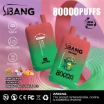 Bang Leader 80000 80K Puffar (80000 puffar) Kiwi Passion + Lychee Ice + Mango Peach Pine 3-i-1 uppladdningsbar engångsvape 850mAh 78ml 3 pods 1.0Ω mesh coil EU lager