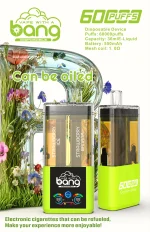 Bang Vape 60K Puffar (60000 puffar) Strawberry Ice & Banana 2-in-1 uppladdningsbar engångsvape 36ml