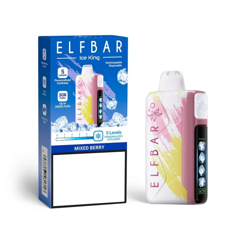 Elfbar Ice King 30k – 30K Puffar Vape 5-Nivåer Kylning 20ml - Bild 18