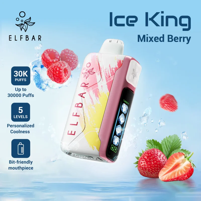 Elfbar Ice King 30k – 30K Puffar Vape 5-Nivåer Kylning 20ml - Bild 19