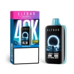 Elfbar MoonNight 40000 Puffar (40000 puffar) Blue Razz Ice 5% nikotin 3-level power adjustable dual mesh uppladdningsbar engångsvape 850mAh 50ml Type-C EU lager