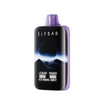Elfbar MoonNight 40000 Puffar (40000 puffar) Peach Berry 5% nikotin 3-level power adjustable dual mesh uppladdningsbar engångsvape 850mAh 50ml Type-C EU lager