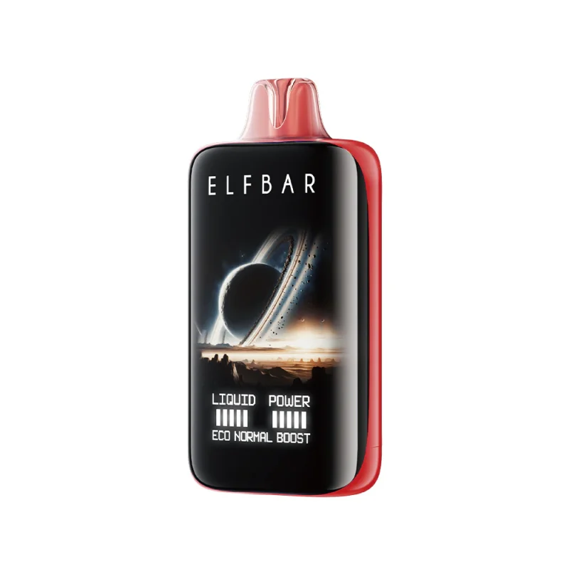 Elfbar MoonNight 40000 Puffar (40000 puffar) Pomegranate Burst 5% nikotin 3-level power adjustable dual mesh uppladdningsbar engångsvape 850mAh 50ml Type-C EU lager