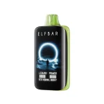Elfbar MoonNight 40000 Puffar (40000 puffar) Strawberry Kiwi Ice 5% nikotin 3-level power adjustable dual mesh uppladdningsbar engångsvape 850mAh 50ml Type-C EU lager