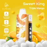 Elfbar Sweet King 30000 Puffar vape Triple Mango 5% nikotin billig vape Sverige triple mesh airflow control uppladdningsbar engångsvape 850mAh 30ml Type-C EU lager
