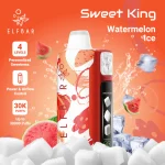 Elfbar Sweet King 30000 Puffar vape Watermelon Ice 5% nikotin billig vape Sverige triple mesh airflow control uppladdningsbar engångsvape 850mAh 30ml Type-C EU lager
